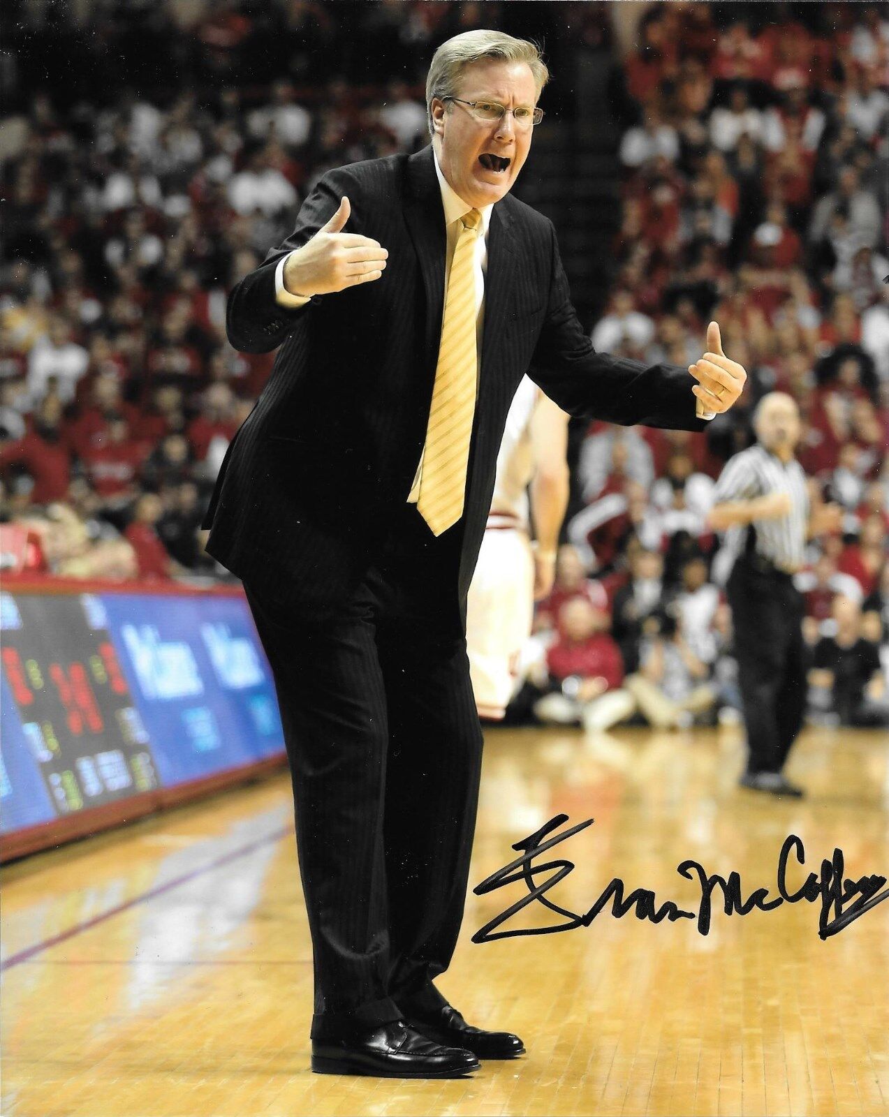 FRAN McCAFFERY HAND SIGNED IOWA HAWKEYES 8X10 Photo Poster painting W/COA