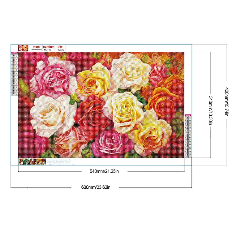 Full Round Drill Diamond Painting - Flower Field - 60*40cm