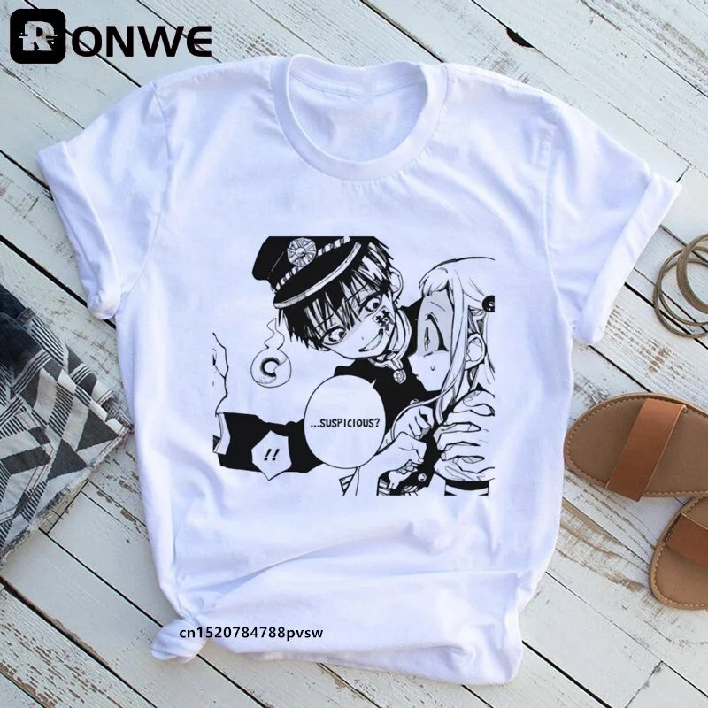 Jibaku Shounen Hanako kun Women Anime T shirt Female 90s Summer Clothing Girl Y2K Fashion T-shirts,Drop Shipping