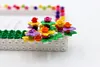 Bouquet DIY Building Block Photo Frame Kit,Creative Handmade Assembled Photo Frame Handmade Craft Gift Home Tabletop Display Decor