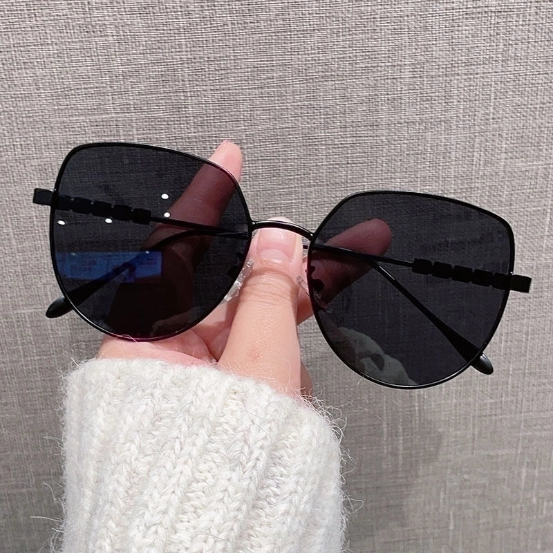 Streetwear Gradient Color Ac Cat Eye Full Frame Women’s Sunglasses