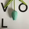 Single Head Mini Tulip PU Texture Artificial Flower 
