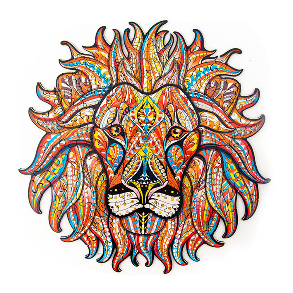 

Wooden Lion - Special Shaped Jigsaw Puzzle - 28.5*28.5CM, 501 Original