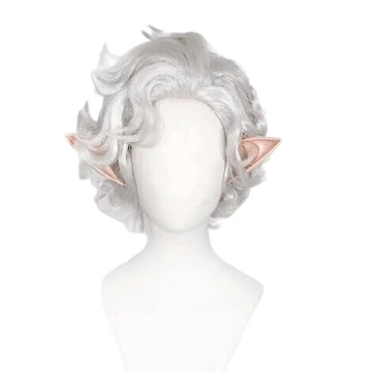 Baldur's Gate Astarion White Wigs Elf Ear Cosplay Accessories Halloween Carnival Props