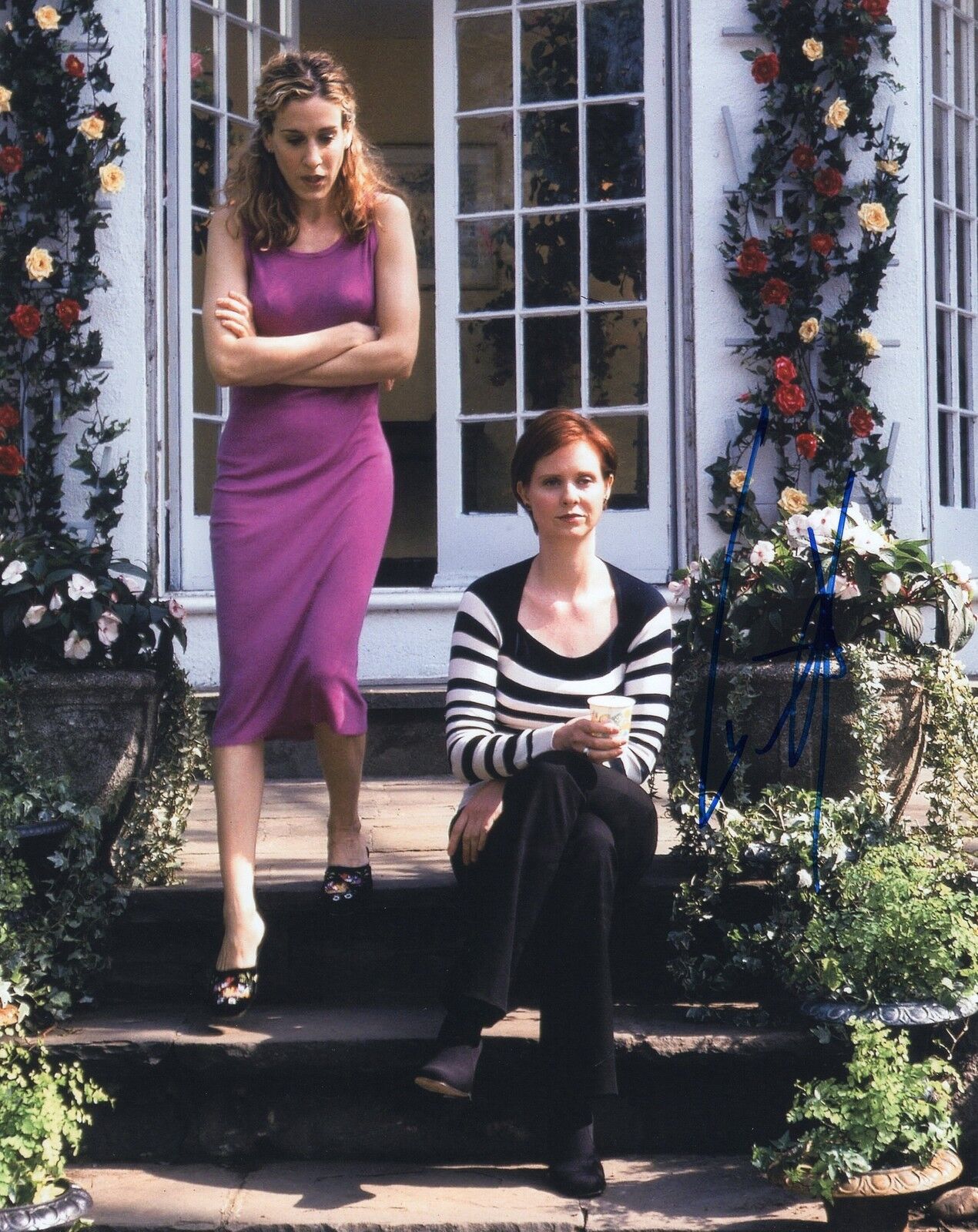 Cynthia Nixon Sex and the City Miranda Hobbes Signed 8x10 Photo Poster painting w/COA #1