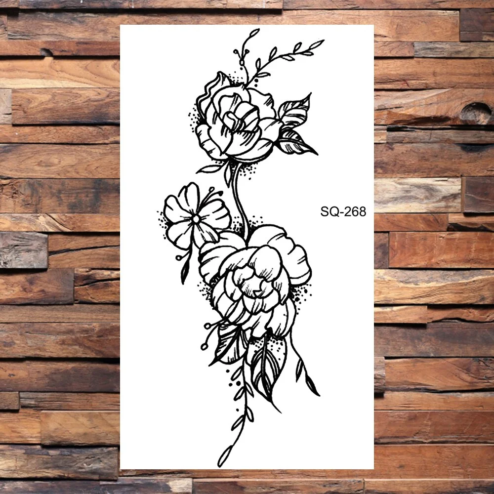 3D Moon Temporary Tattoos For Adults Mountain Sun Cluster Dream Catcher Tatoos Fake Pendant Tattoo Sticker Sexy Body Arm