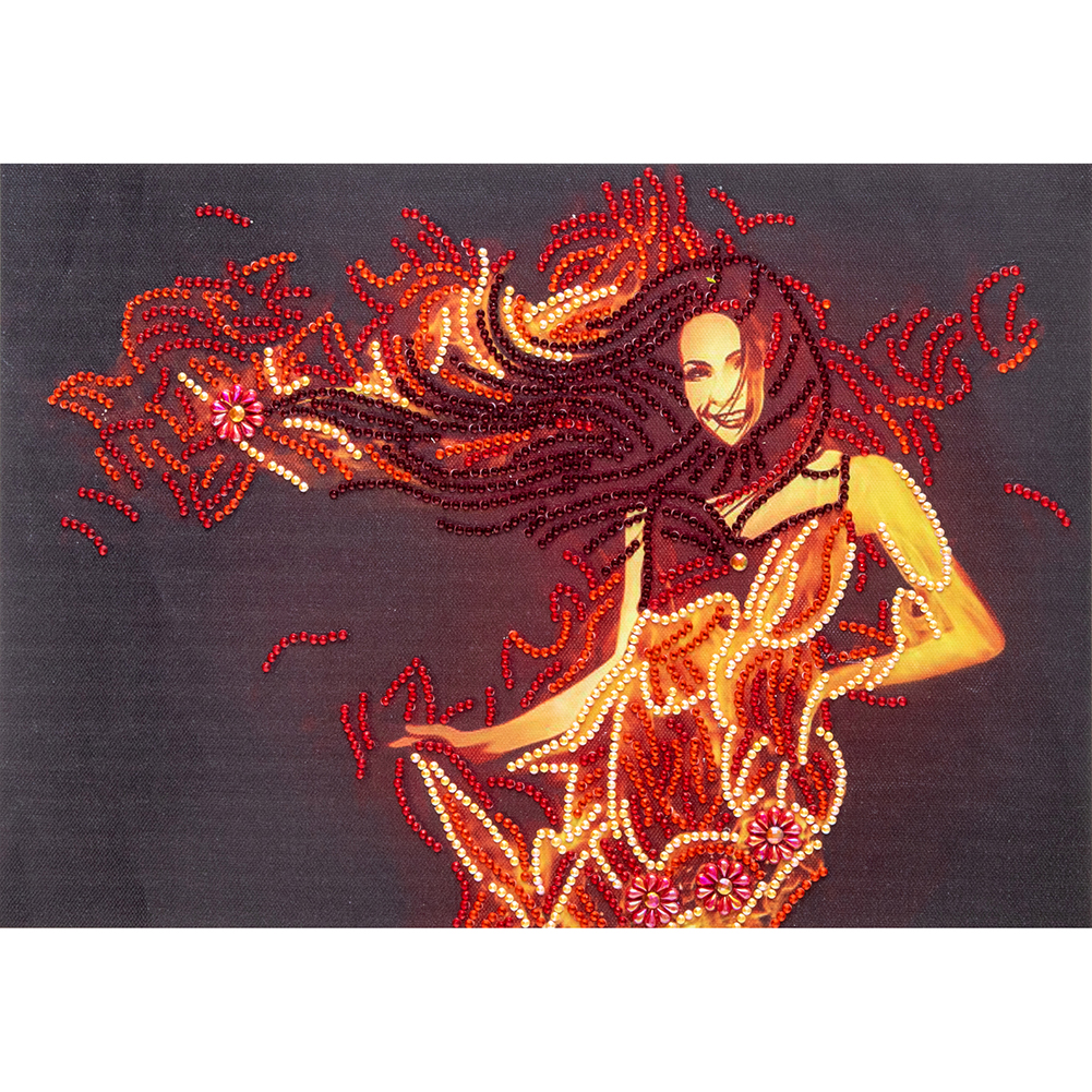 

Hot Girl - Special Shaped Diamond Painting - 40*30CM, 501 Original