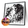 (US Only)40x40cm Beauty 5D DIY Full Drill Round Diamond Painting Kit for Home Wall Decor