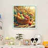 (Counted)Autumn Harvest Fruit And Vegetable Basket-11CT Cross Stitch 40*40cm/15.75*15.75in