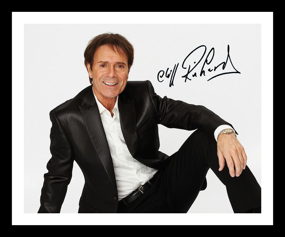 Sir Cliff Richard Autograph Signed & Framed Photo Poster painting 1