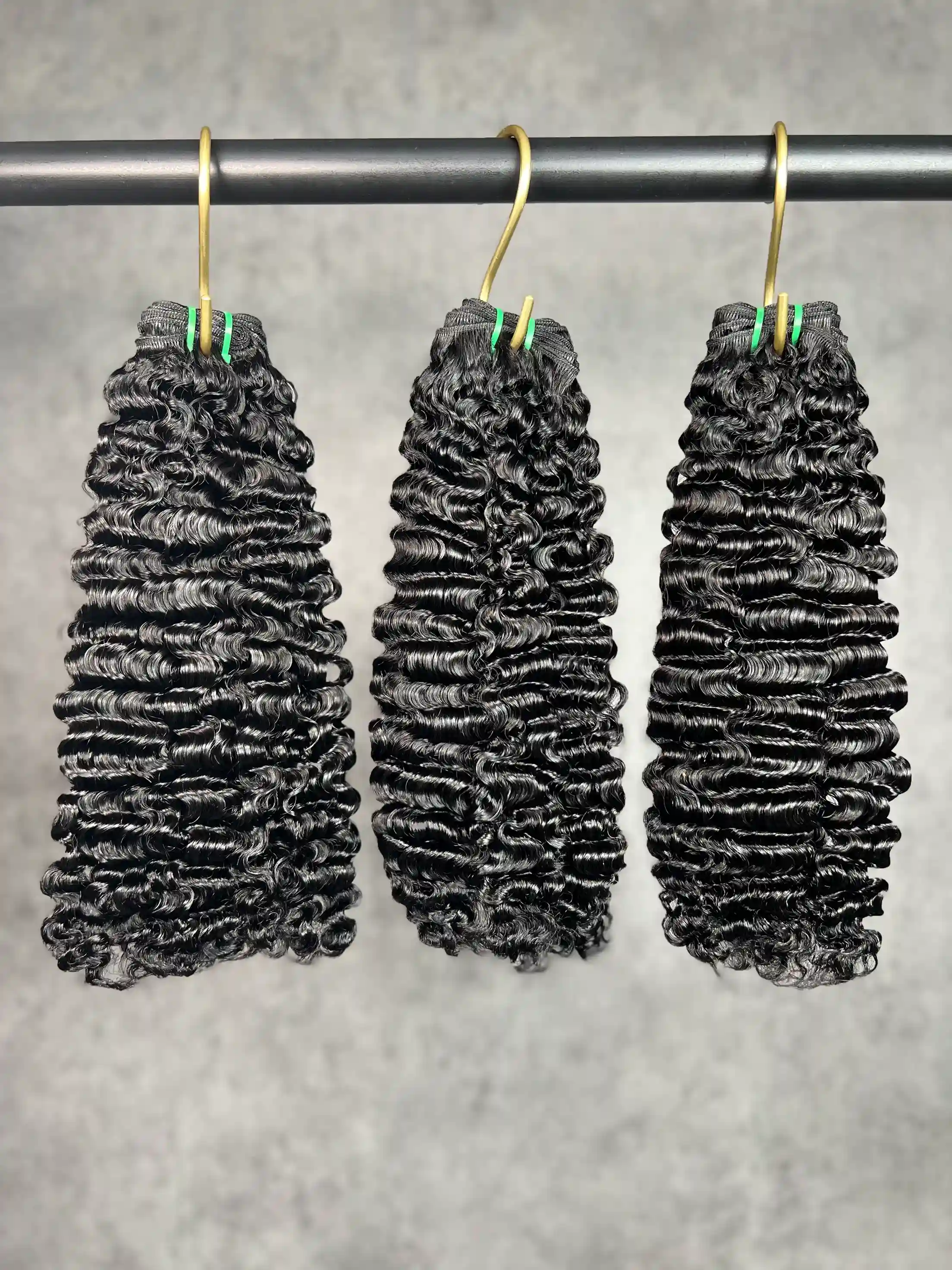 3PCS Super Double Drawn Burmese Curly 1B Vietnamese Hair Bundles | 12&ndash;24 Inch |  Boruihair | 100% Human Hair