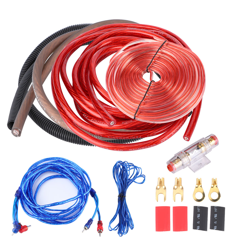 

4 Gauge 2800 Watts Car Amp Audio System Power Amplifier Install Wiring Kit, 501 Original