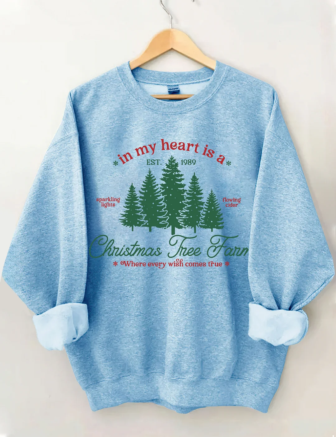 In My Heart Is A Christmas Tree Far Sweatshirt