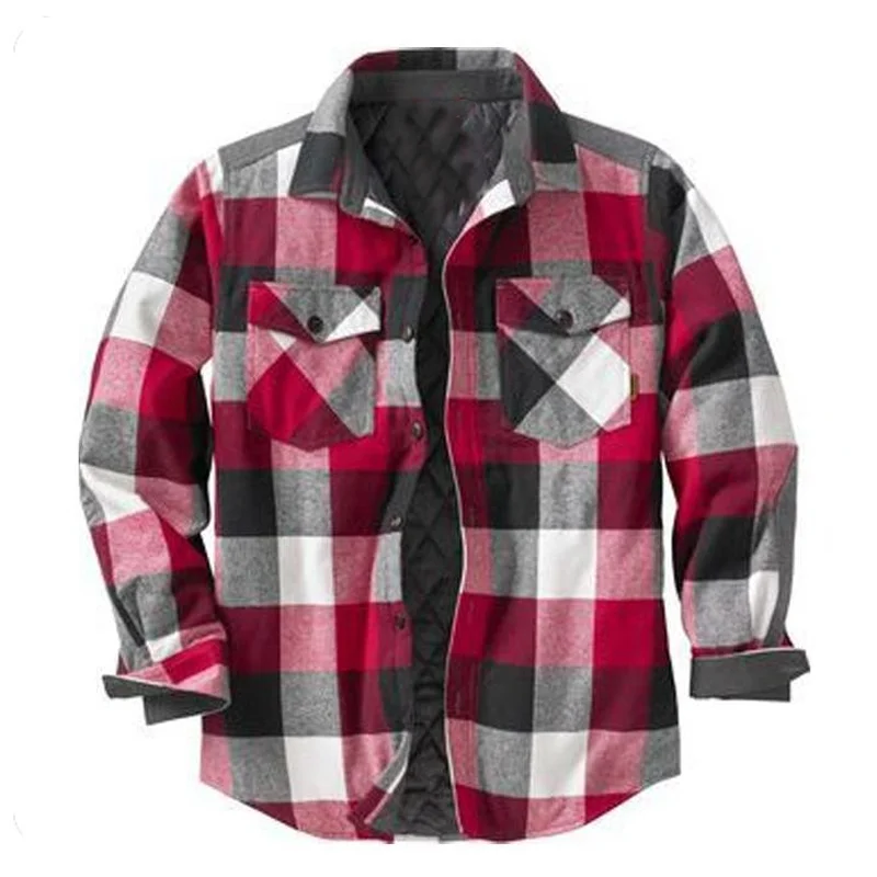 Flannel Shirt Jacket-barclient