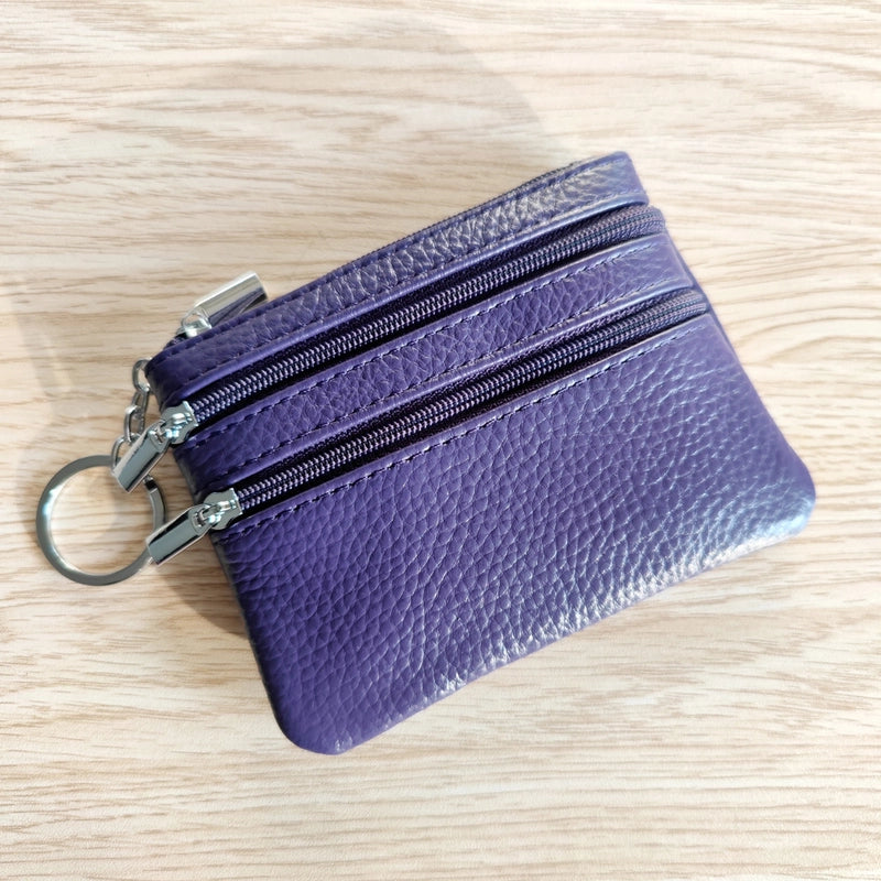 Explosions Genuine Leather Coin Purse Ladies Home Zipper Key Bag Multifunctional Card Bag Coin Coin Coin Bag