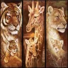 Giaffe Family  | Full Round Diamond Painting Kits