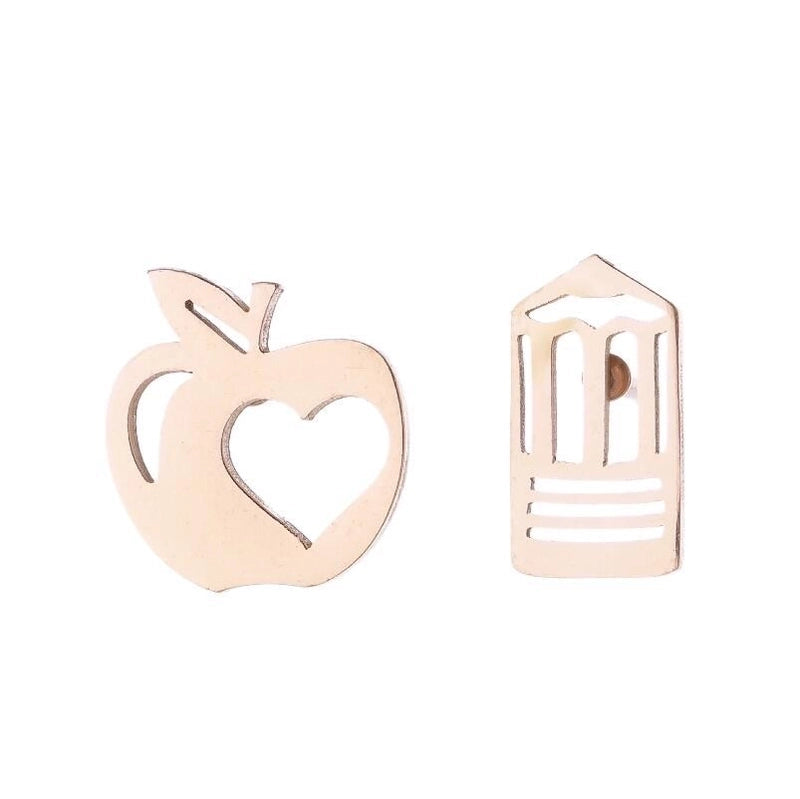 1 Pair Minimalist Fruit Stainless Steel Ear Studs