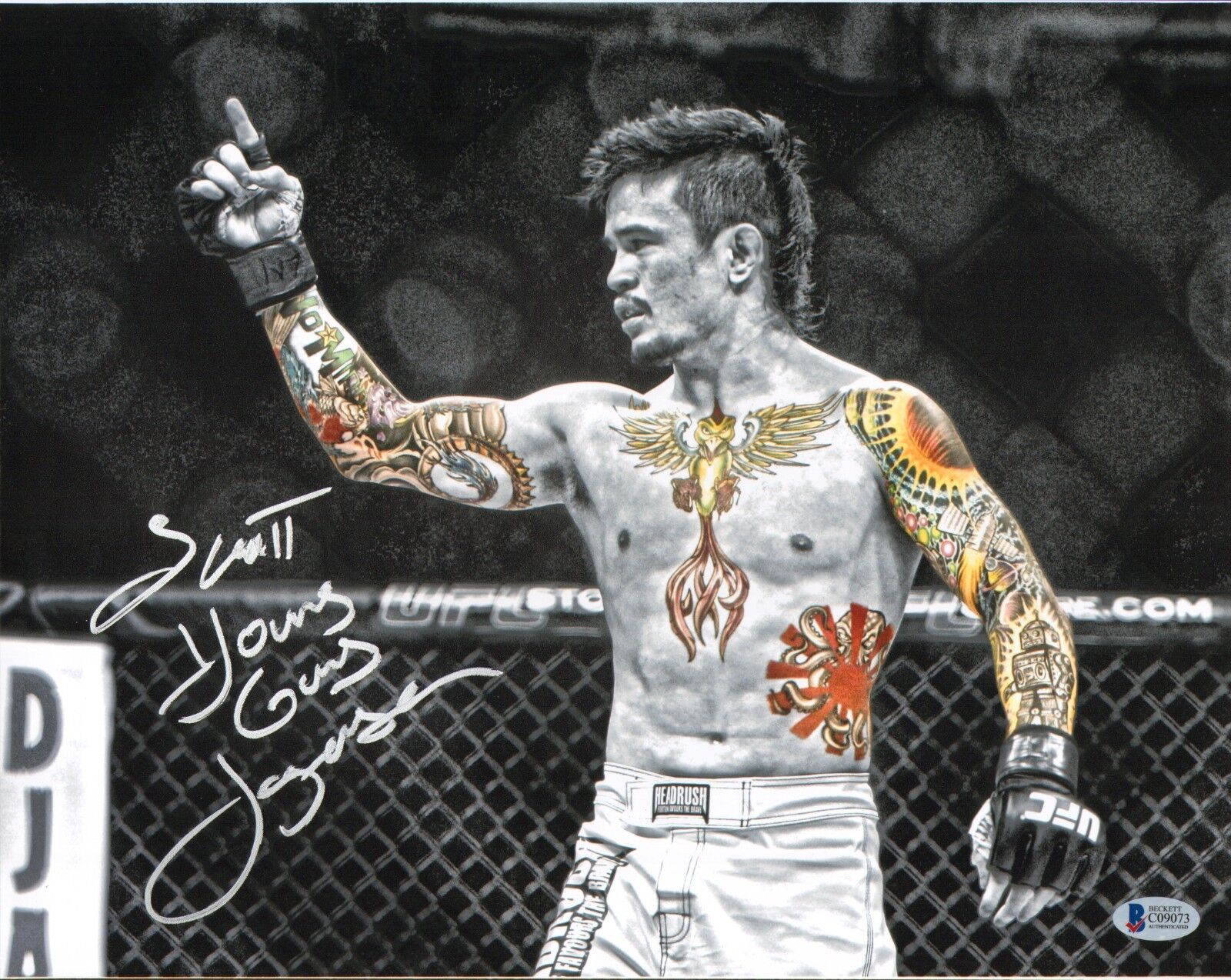 Scott Jorgensen Signed 11x14 Photo Poster painting BAS Beckett COA UFC Picture Autograph 179 137