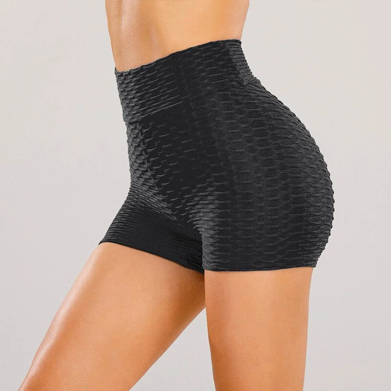 NORMOV Seamless High Waist Shorts Women Solid Sports Shorts Spandex Breathable Fitness Clothing Workout Quick-Drying Shorts
