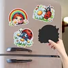6Pcs Ladybug Diamond Painting Fridge Magnet Diamond Art Magnets Decals Kit