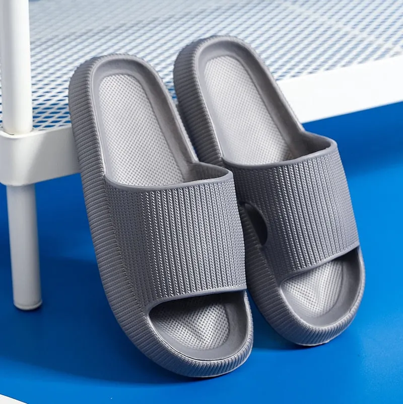 Women Thick Platform Cloud Slippers Summer Beach Eva Soft Sole Slide Sandals Leisure Ladies Indoor Bathroom Anti-slip
