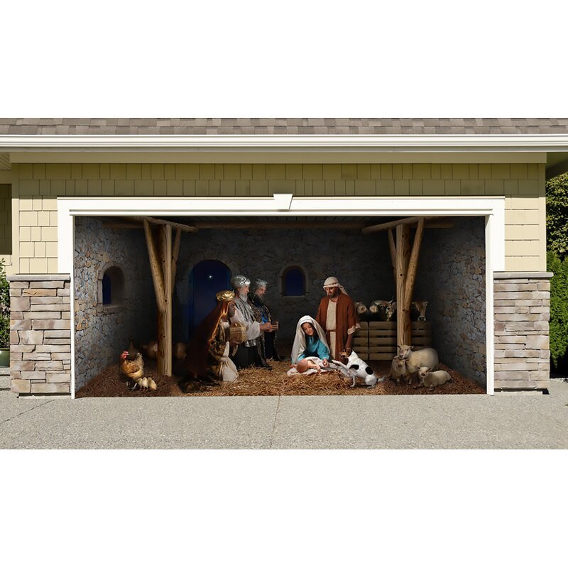 Nativity Scene Christmas Holiday Home Garage Decor Banner Billboard