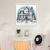 Christmas Cottage-11CT Counted Cross Stitch 50*50cm/19.69*19.69in
