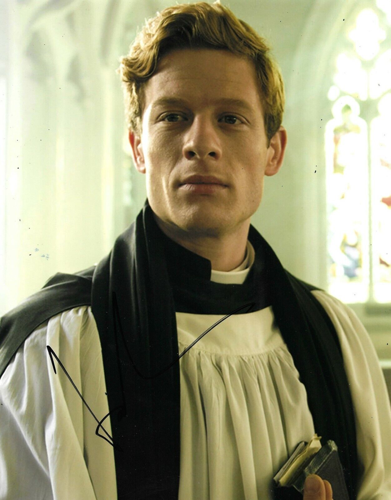 James Norton Signed Grantchester 10x8 Photo Poster painting AFTAL