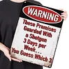 Funny Warning - Vintage Metal Signs(12*16Inch) - Warning