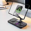 Tablet Phone Holder Magsafe Magnetic Three-in-one Wireless Charger Desktop Fast Charging Base Foldable 4-in-1 Charging Base Multiple Apple Device Wireless Charging Station, Suitable for Huawei Apple 15 iPhone 14 Charging Universal Apple Watch 9 Watch