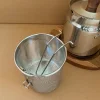 304 Stainless Steel Small Deep Fryer for Home Use (with Strainer & Oil-Saving Design)