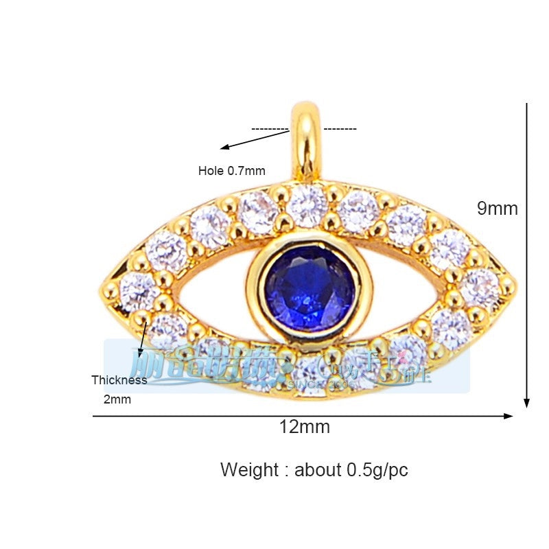 1 Piece Copper Devil’s Eye Pendant Jewelry Accessories