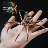 Mechanical Widow, Steampunk Spider Statue, Desk Decor, Christmas Gift
