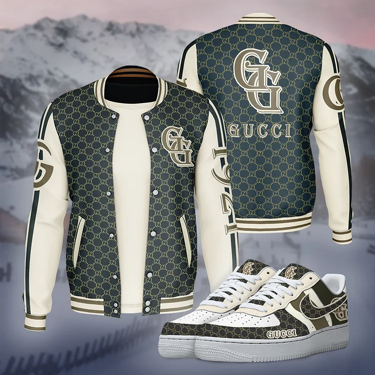 Premium GG Jacket Matching AF1 Sneaker Hot 2024 – BJ+F8-TDP2601D003