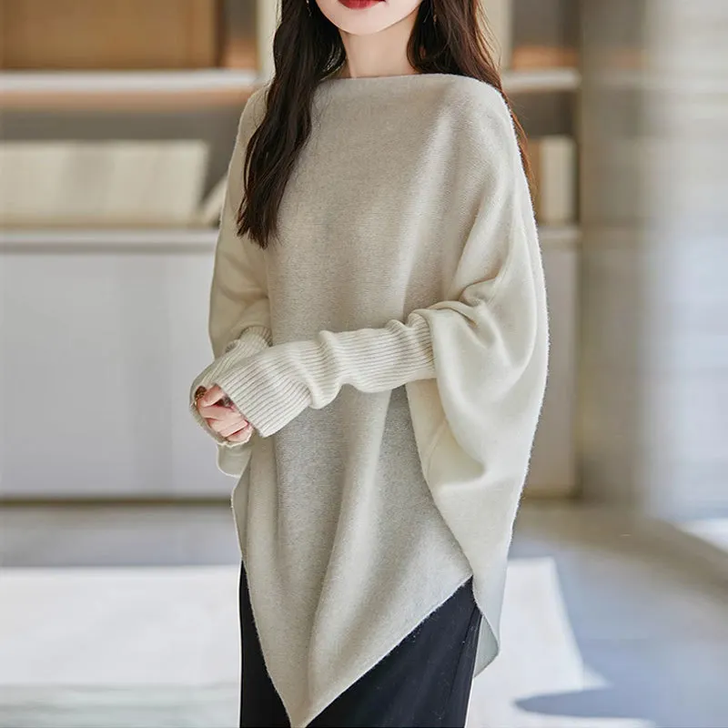 Nigikala Nigikala Dongdaemen Net Red Retro Letter Sweater Women Autumn And Winter Loose Lazy Wind Dopamine Round Knitted Shirt