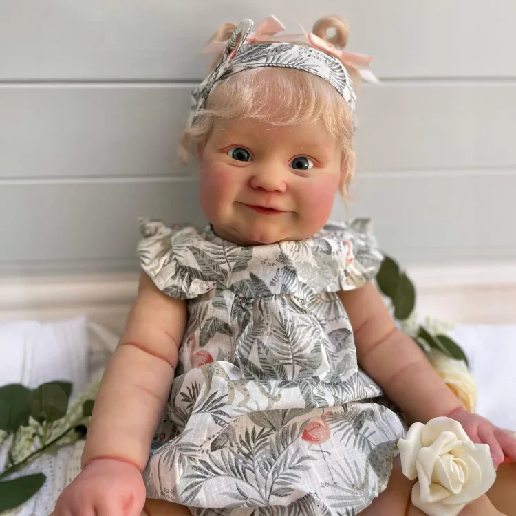  20" Realistic Reborn Baby Dolls Toddler Girl Serccin Handmade Huggable and Posable with Heartbeat💖 & Sound🔊 - Reborndollsshop®-Reborndollsshop®