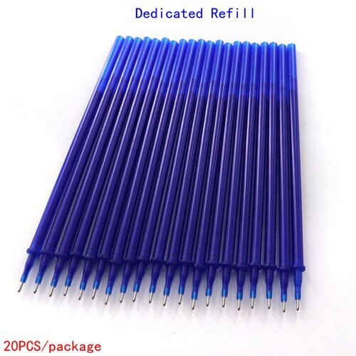 3/6Pcs/set Erasable Pen Refill 0.5mm Blue Erasable Rod Washable Handle Gel pen School Office Writing Supplies Exam Stationery