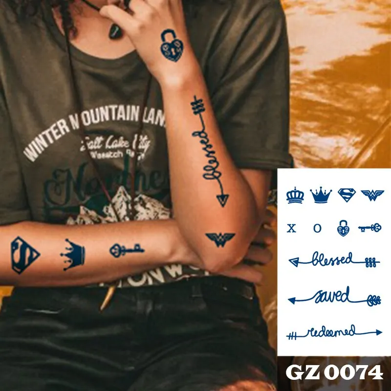 1Pcs Men's Fire Ink Tattoos Body Art Totem Waterproof Temporary Tattoo Sticker For Men Women