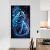 (40*70cm)Starry Night Cat - Round Partial AB Drill Diamond Painting