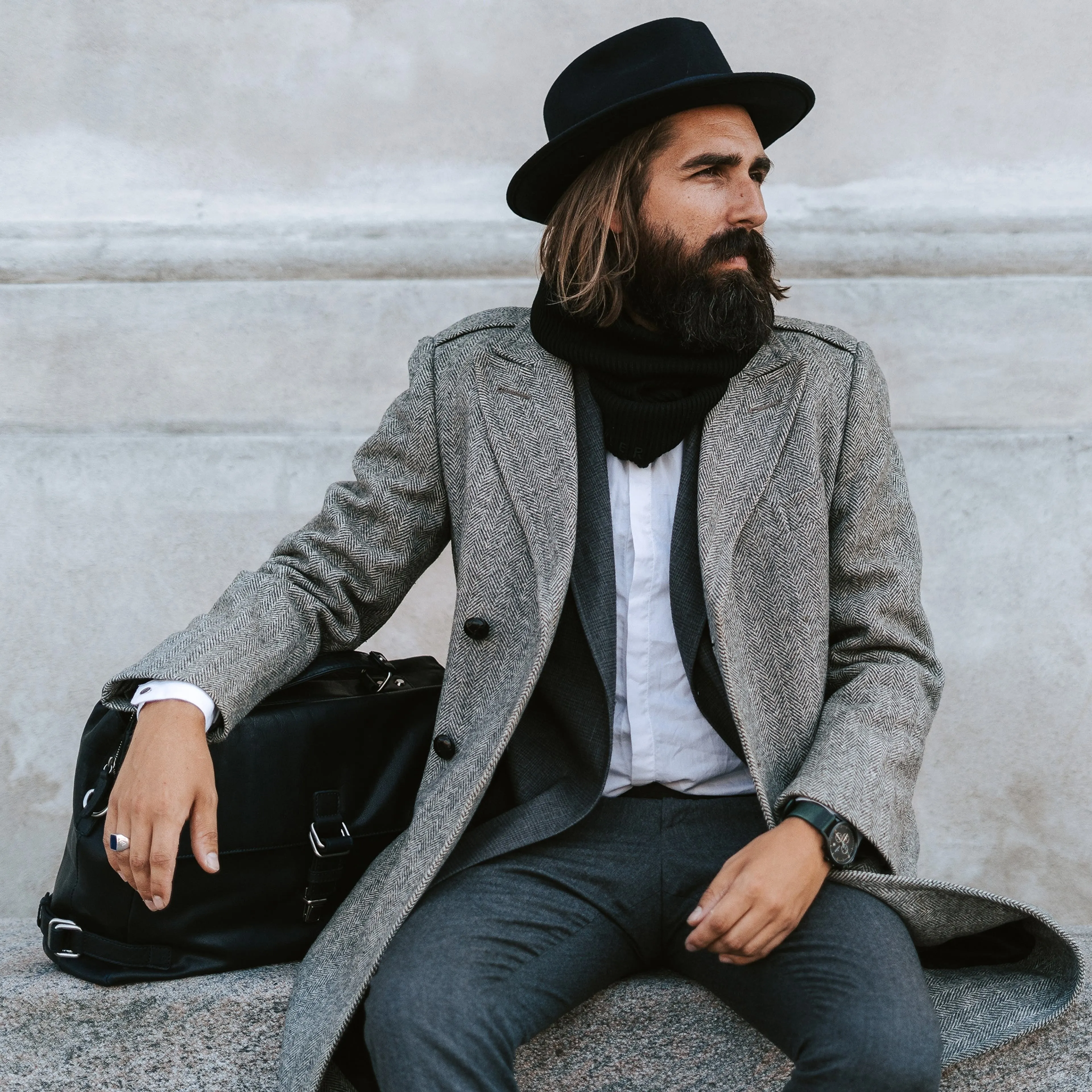 FIDO | TRUE BROWN WOOL FEDORA HAT WITH BAND