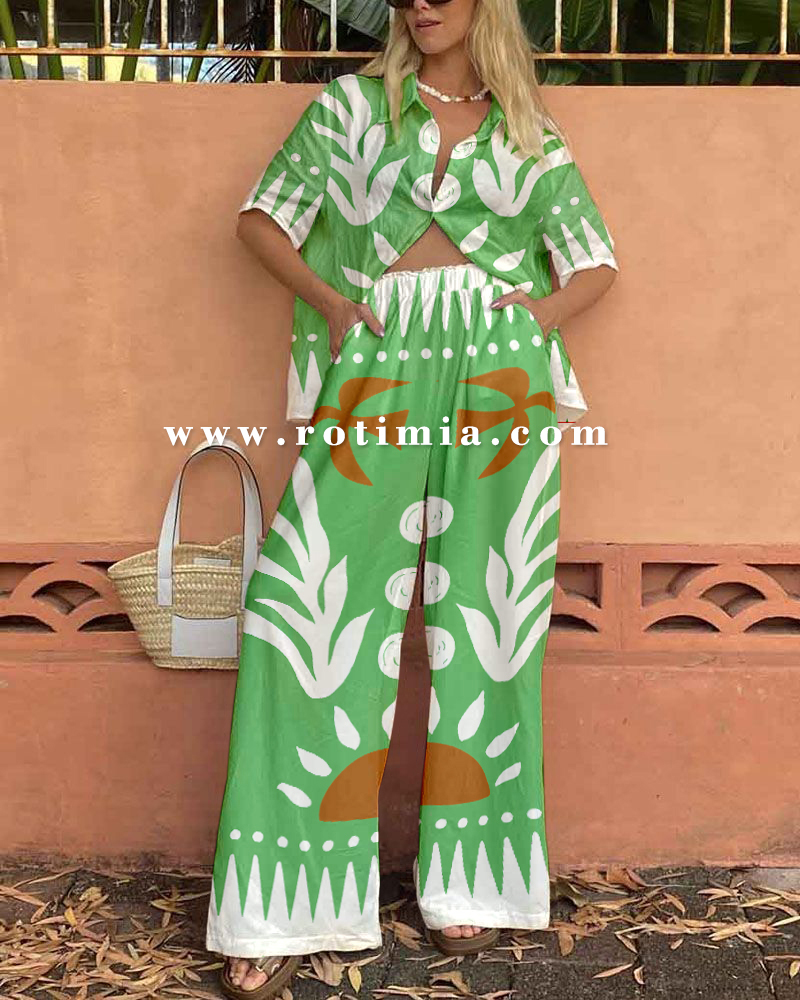 Rotimia Exotic print two-piece set