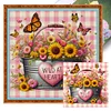 (Multi-Style) Butterfly And Flowers In Bucket-11CT Stamped Cross Stitch 45*45cm/17.72*17.72in