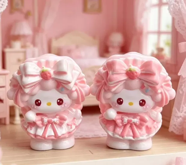 Pink Little Lamb Mini Charm Set