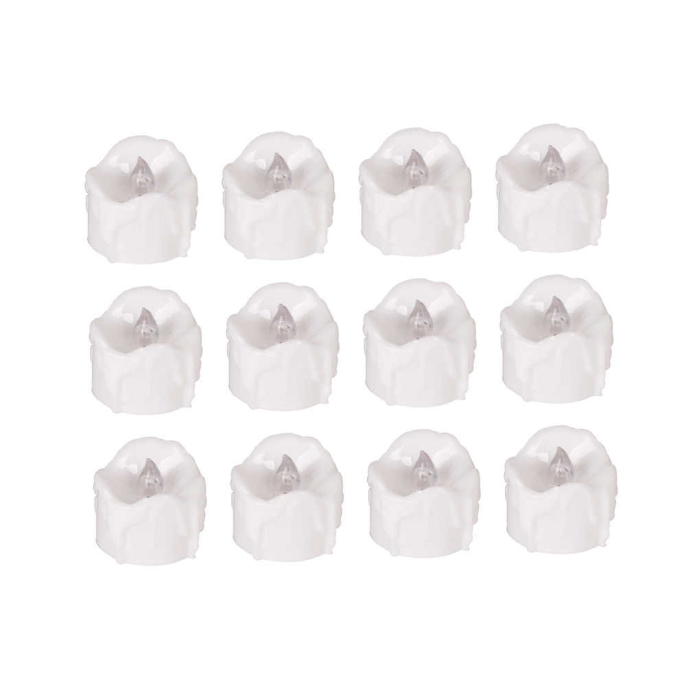 

12pcs LED Timing Flameless Candle Lights (Warm White), 501 Original