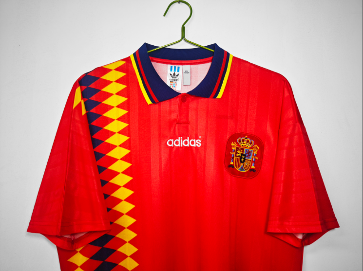 Retro Spain 1994/1995 Home Football T-Shirt Thai Quality