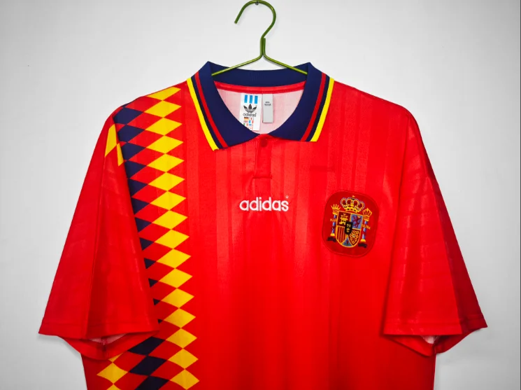 Retro Spain 1994/1995 Home Football T-Shirt Thai Quality