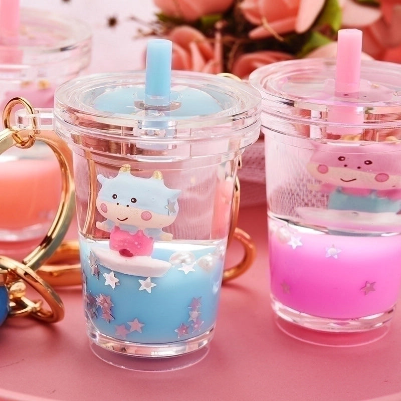 Cute Cow Bell Keychain