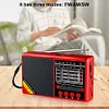 FM/AM/SW Full Band Portable Radio Battery Operated Mini Radio Receiver for Elder