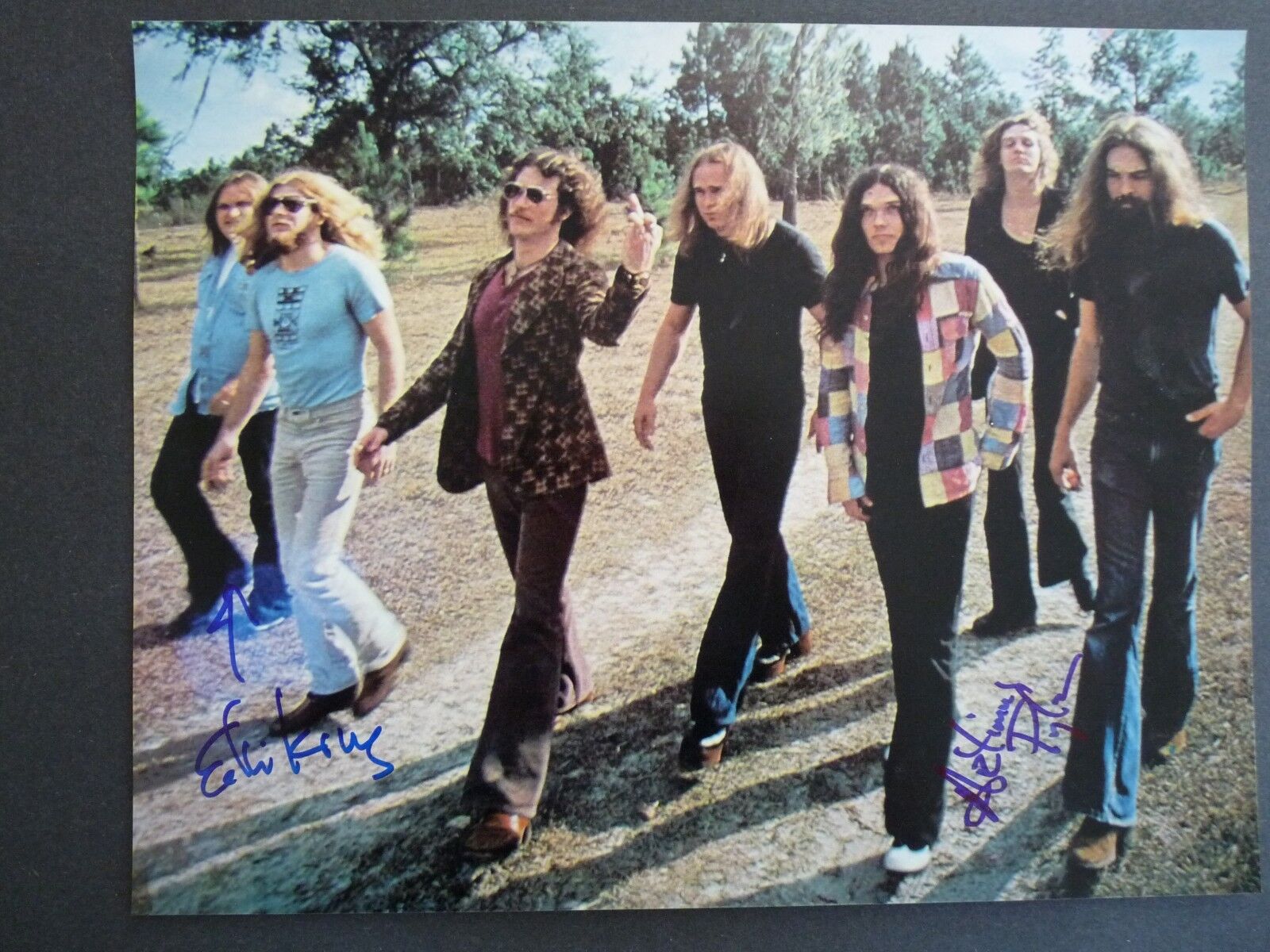 Ed King & Artimus Pyle Lynyrd Skynyrd Signed 11x14 Photo Poster painting PSA BAS Guaranteed F3