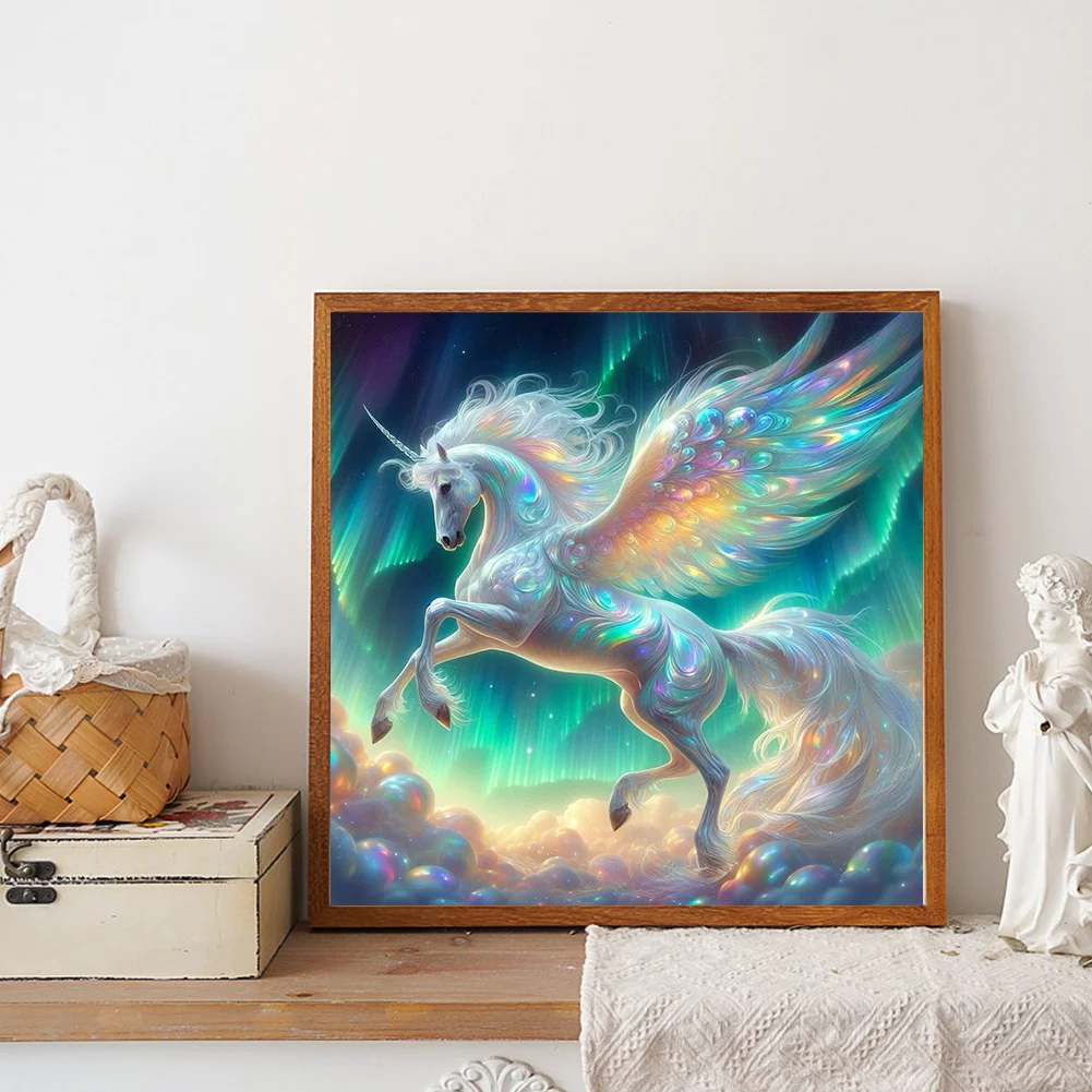 Diamond Painting - Full Round Drill - Dream Unicorn(Canvas|30*30cm)